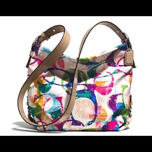 Coach Poppy Stamped C Duffle Crossbody Purse